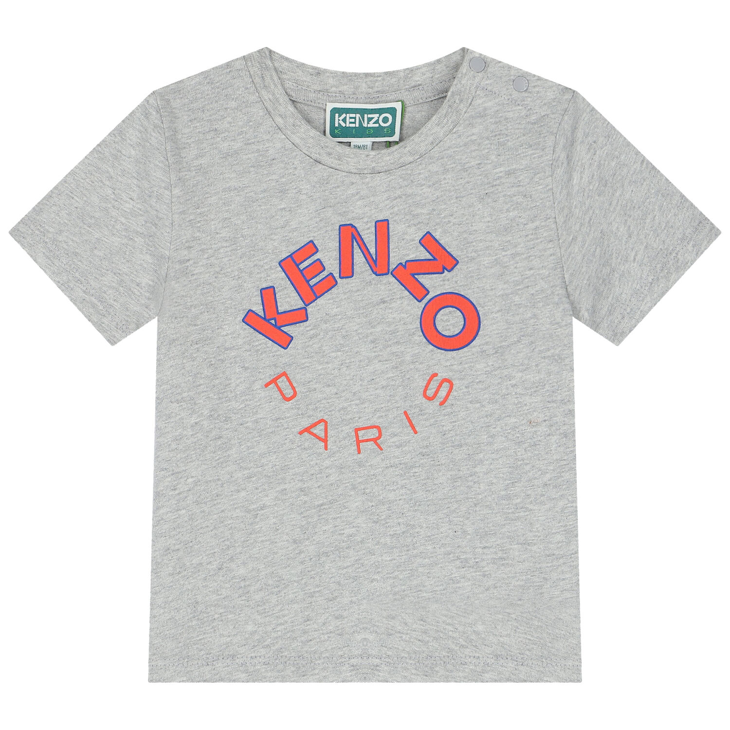 Younger Boys Grey Logo T-Shirt, 1, hi-res